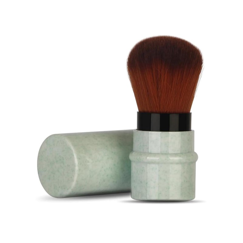 Green Marble Makeup Brush Set Soft Nylon Hair Foundation Powder Blusher Concealer Portable Professional Home Use - Image 1